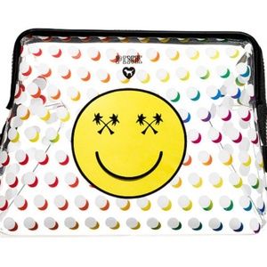 Victoria's Secret Bags - Victoria's Secret LARGE Emoji Face Bag Pouch Victoria's Secret Bags - Victoria's Secret LARGE Emoji Face Bag Pouch